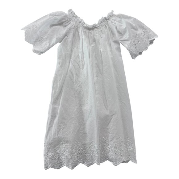 AMIKI - NIGHTGOWN - 100% COTTON - WHITE  - NEW NO TAG - Picture 3 of 4